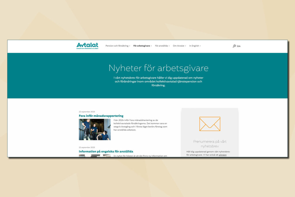 skärmdump från Avtalat.se