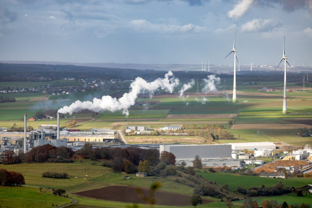 tysk industri och vindkraftverk